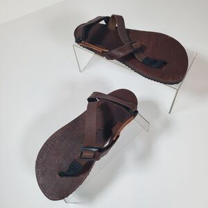 Shamma Super Brown Leather Minimalist Sandals Men's Size 6.5 Women's 7.5 -8 NEW